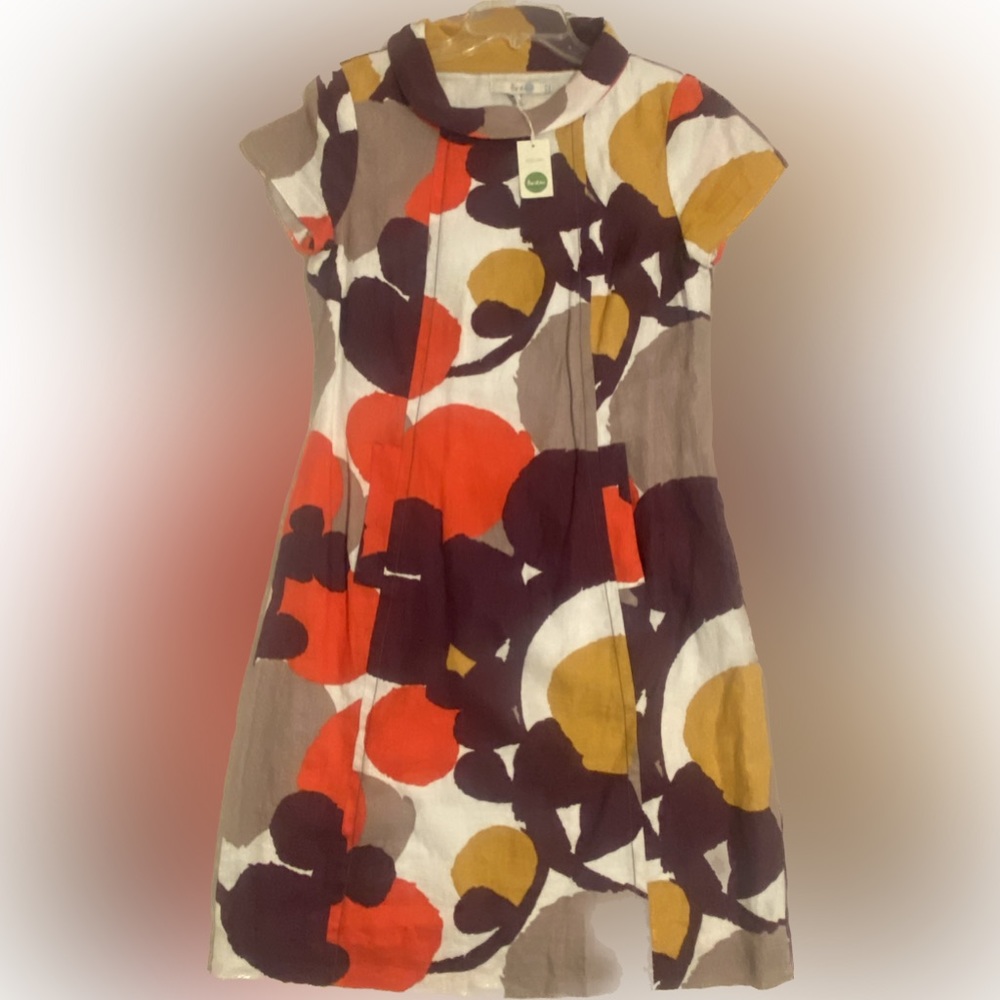 Boden Audrey Linen Dress NWT Sz 8